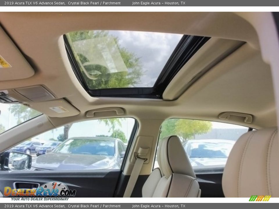 2019 Acura TLX V6 Advance Sedan Crystal Black Pearl / Parchment Photo #14