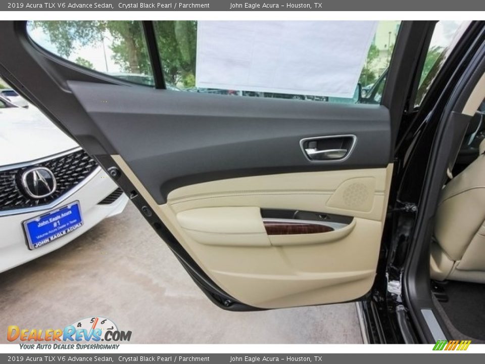 2019 Acura TLX V6 Advance Sedan Crystal Black Pearl / Parchment Photo #17