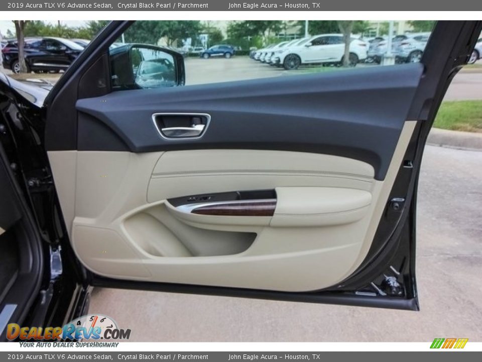 2019 Acura TLX V6 Advance Sedan Crystal Black Pearl / Parchment Photo #22