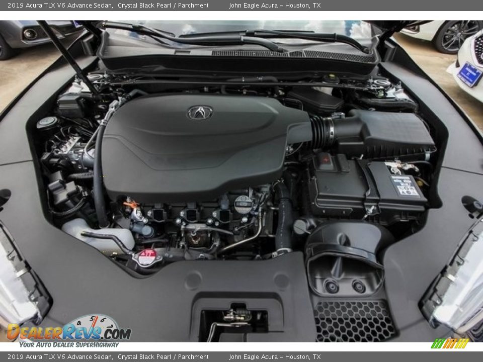 2019 Acura TLX V6 Advance Sedan Crystal Black Pearl / Parchment Photo #24