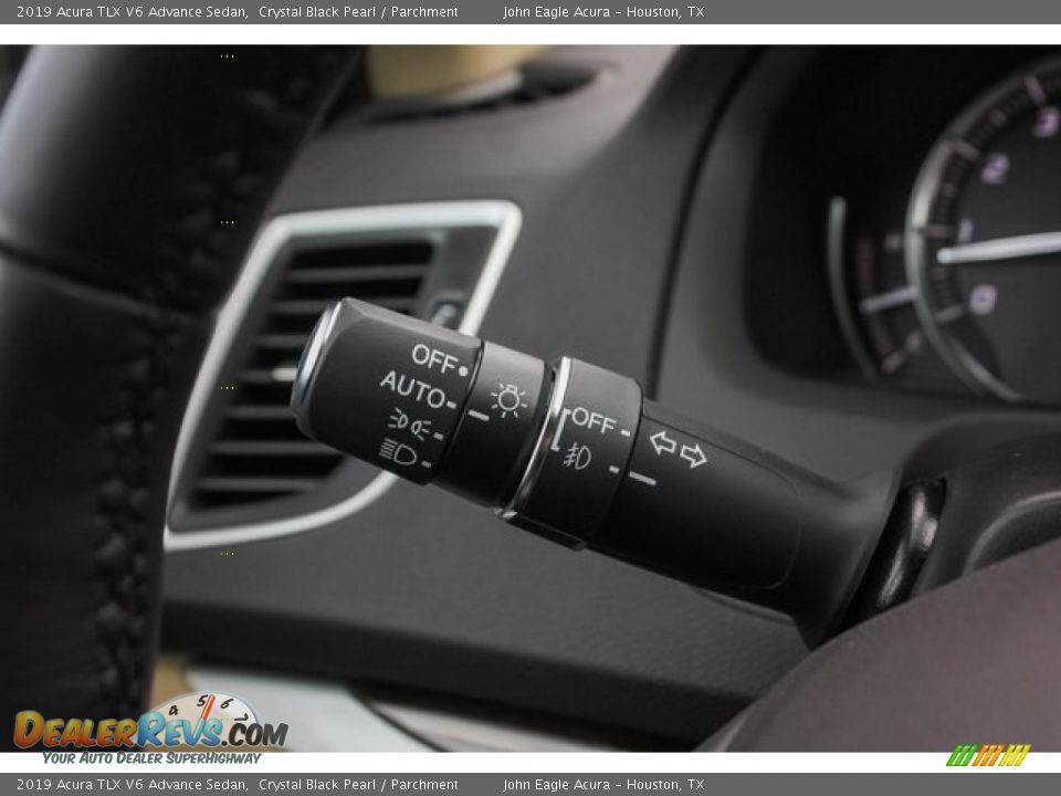 2019 Acura TLX V6 Advance Sedan Crystal Black Pearl / Parchment Photo #33