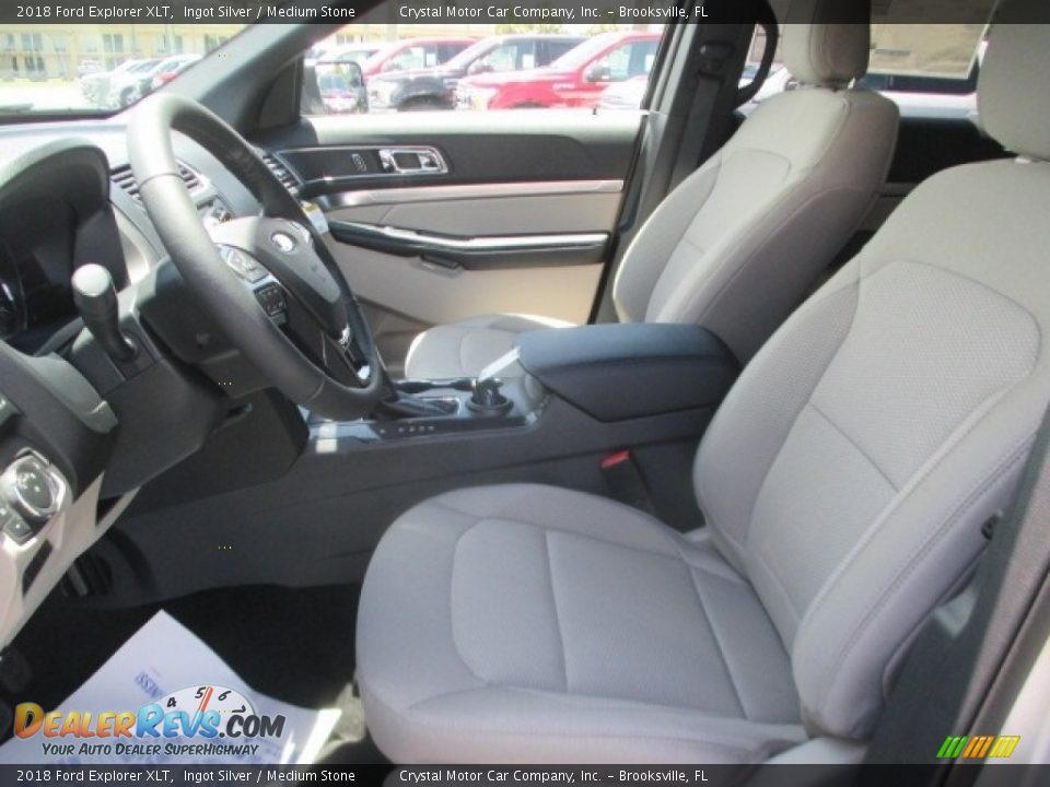 2018 Ford Explorer XLT Ingot Silver / Medium Stone Photo #5