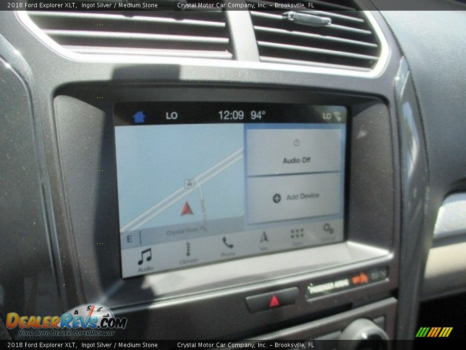 2018 Ford Explorer XLT Ingot Silver / Medium Stone Photo #10