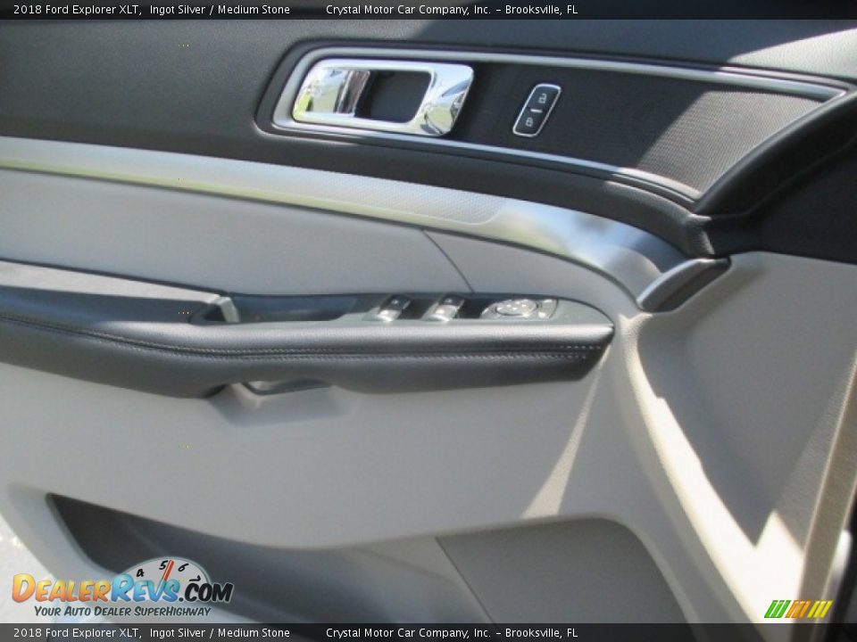 2018 Ford Explorer XLT Ingot Silver / Medium Stone Photo #11