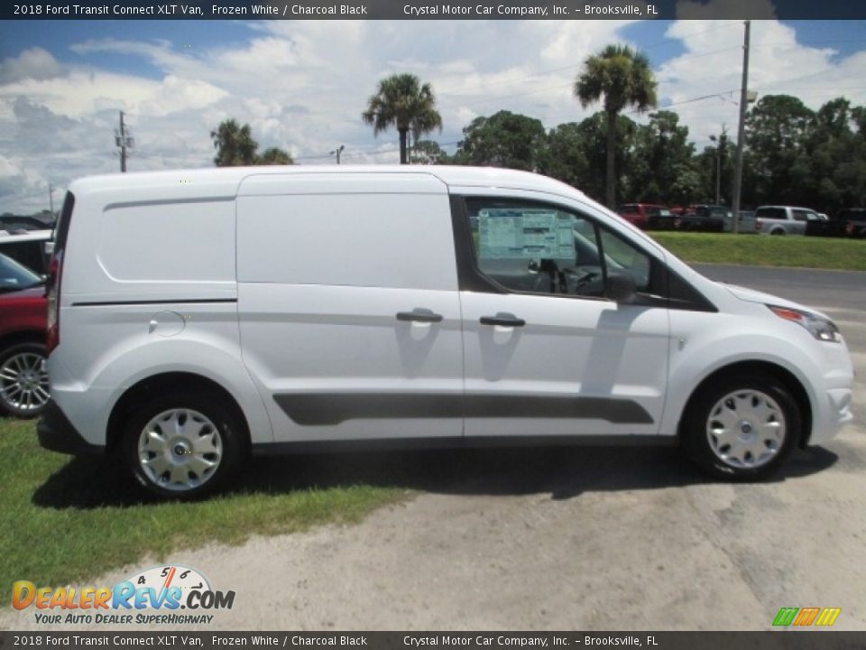 2018 Ford Transit Connect XLT Van Frozen White / Charcoal Black Photo #3