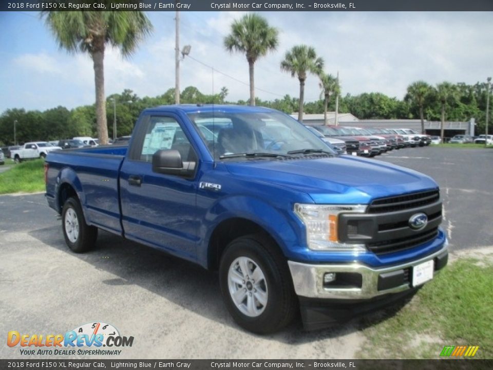 2018 Ford F150 XL Regular Cab Lightning Blue / Earth Gray Photo #1