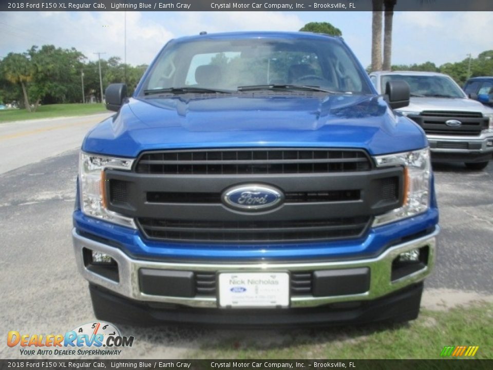 2018 Ford F150 XL Regular Cab Lightning Blue / Earth Gray Photo #2