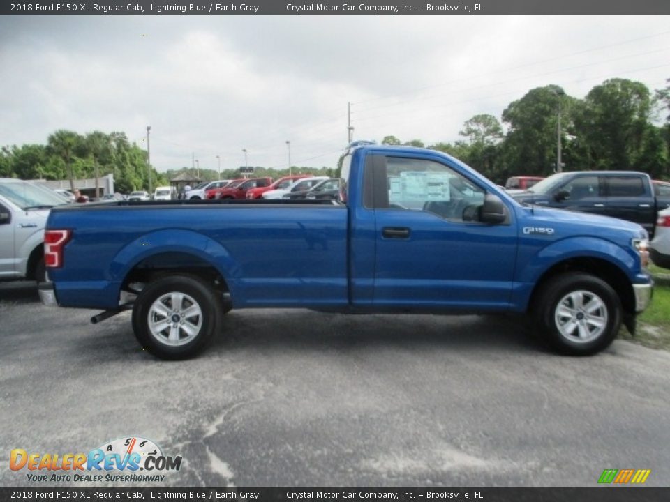 2018 Ford F150 XL Regular Cab Lightning Blue / Earth Gray Photo #3