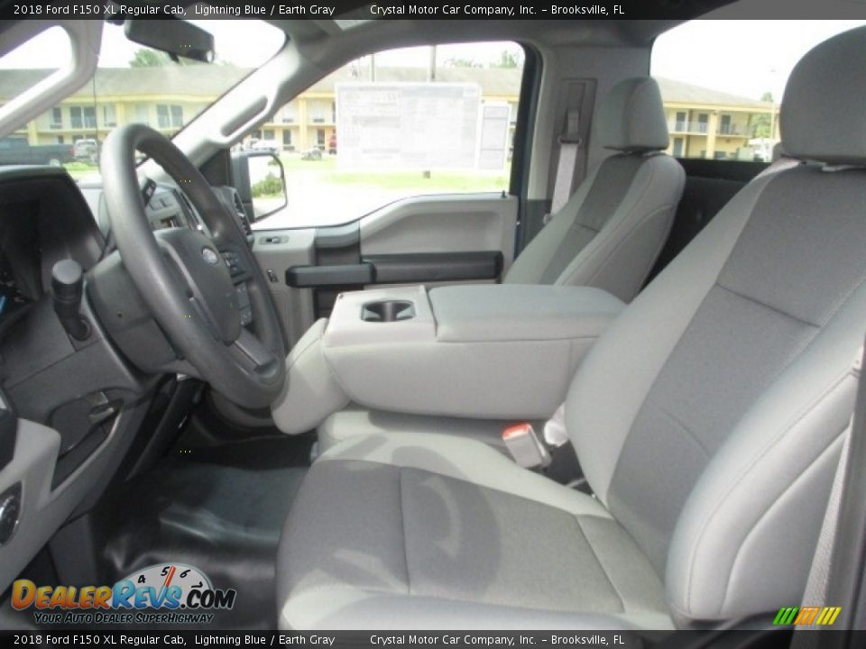 2018 Ford F150 XL Regular Cab Lightning Blue / Earth Gray Photo #5