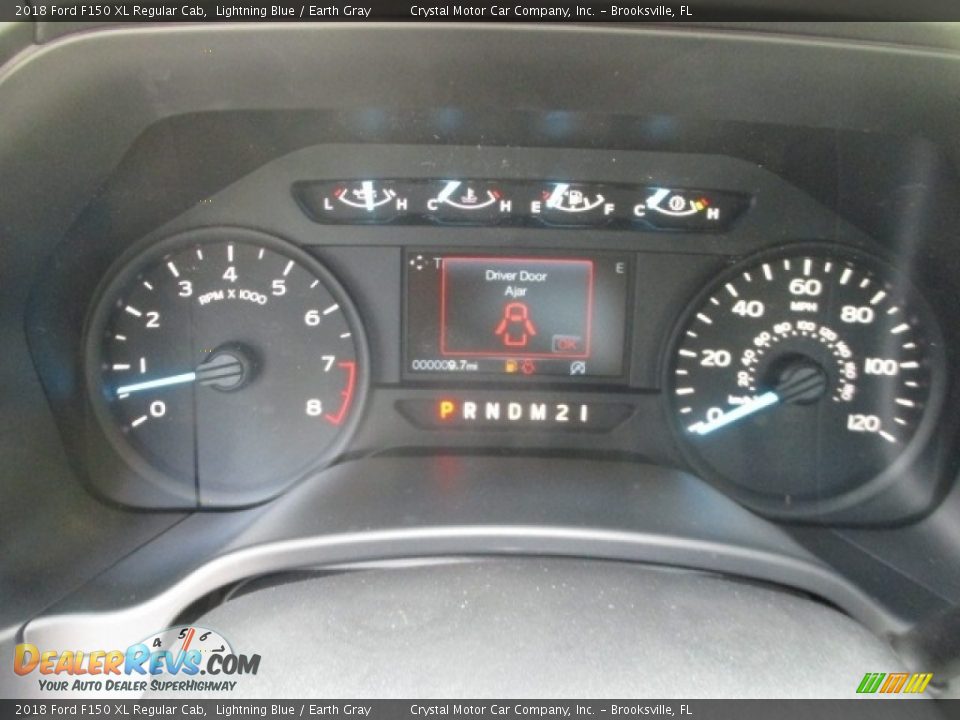 2018 Ford F150 XL Regular Cab Lightning Blue / Earth Gray Photo #7