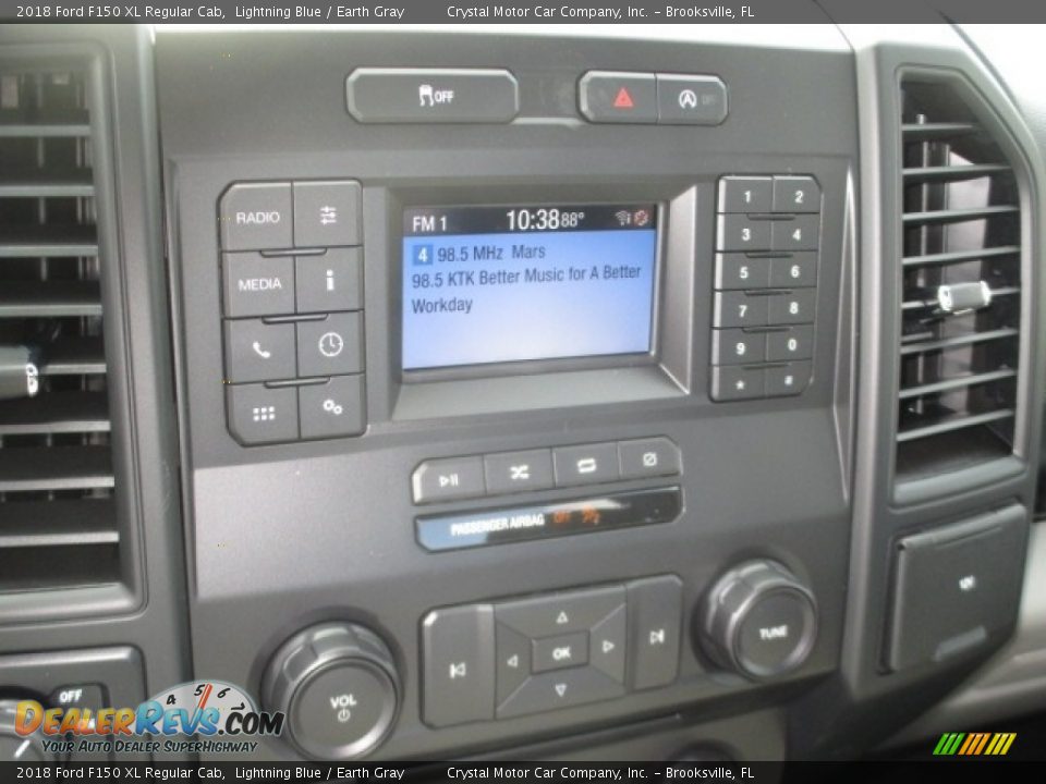 2018 Ford F150 XL Regular Cab Lightning Blue / Earth Gray Photo #8