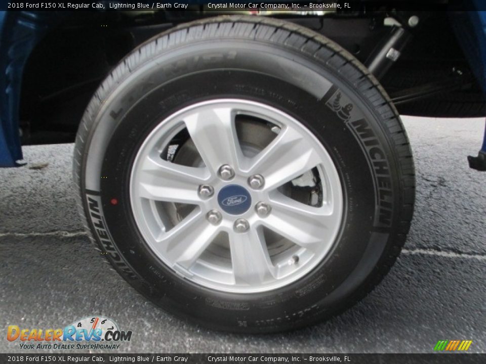 2018 Ford F150 XL Regular Cab Lightning Blue / Earth Gray Photo #12