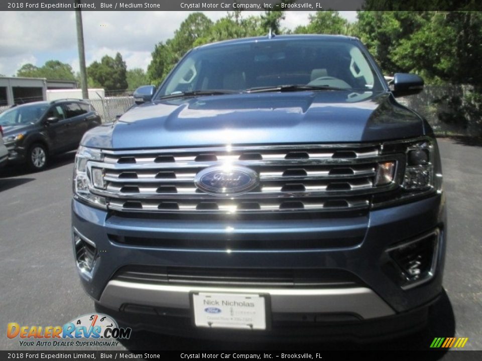 2018 Ford Expedition Limited Blue / Medium Stone Photo #2