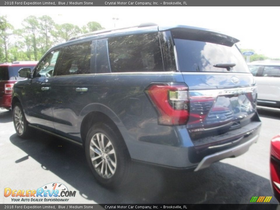 2018 Ford Expedition Limited Blue / Medium Stone Photo #4