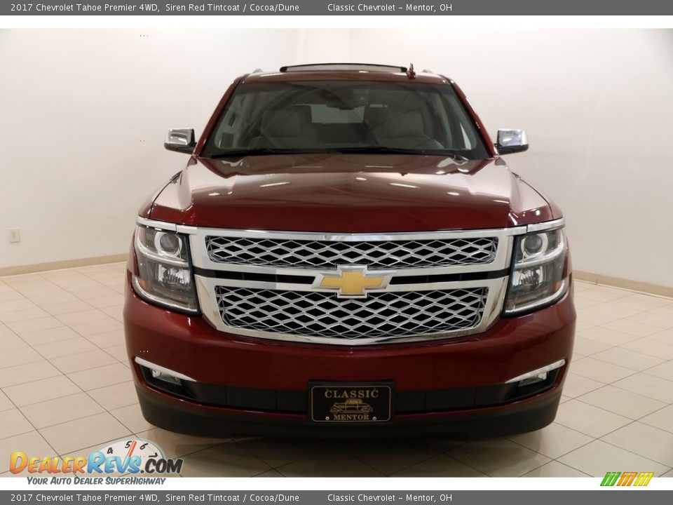 2017 Chevrolet Tahoe Premier 4WD Siren Red Tintcoat / Cocoa/Dune Photo #2