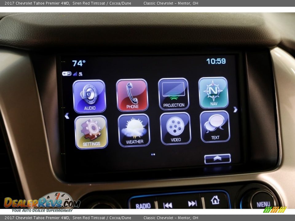 2017 Chevrolet Tahoe Premier 4WD Siren Red Tintcoat / Cocoa/Dune Photo #19