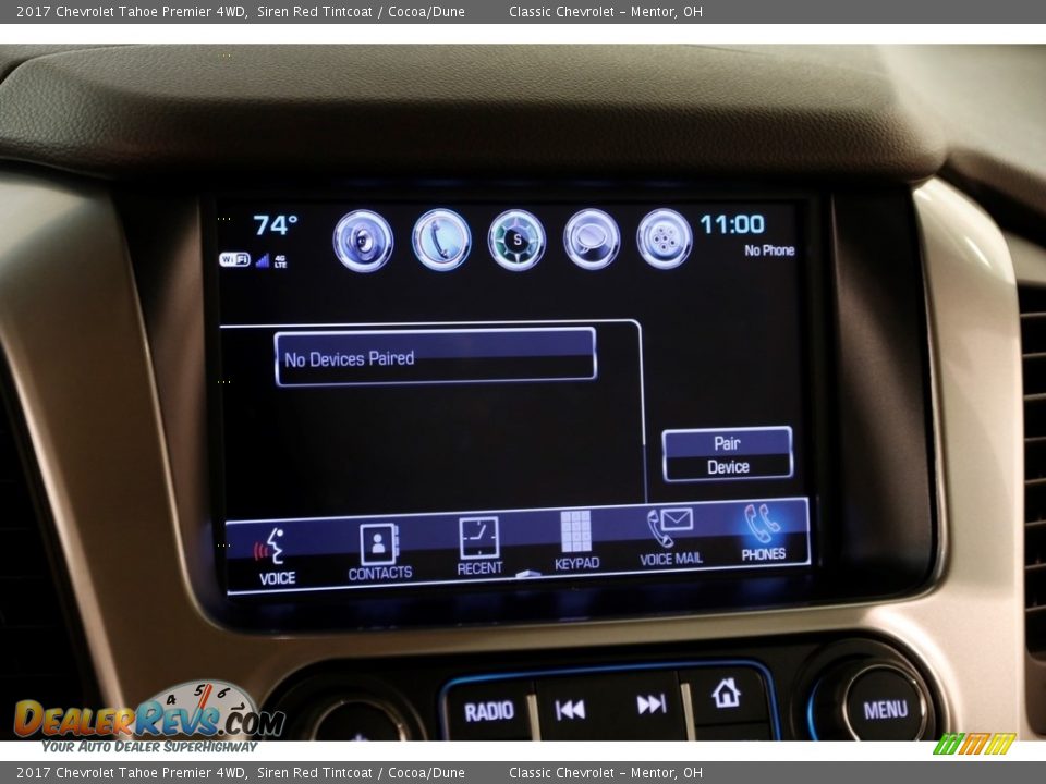 2017 Chevrolet Tahoe Premier 4WD Siren Red Tintcoat / Cocoa/Dune Photo #21