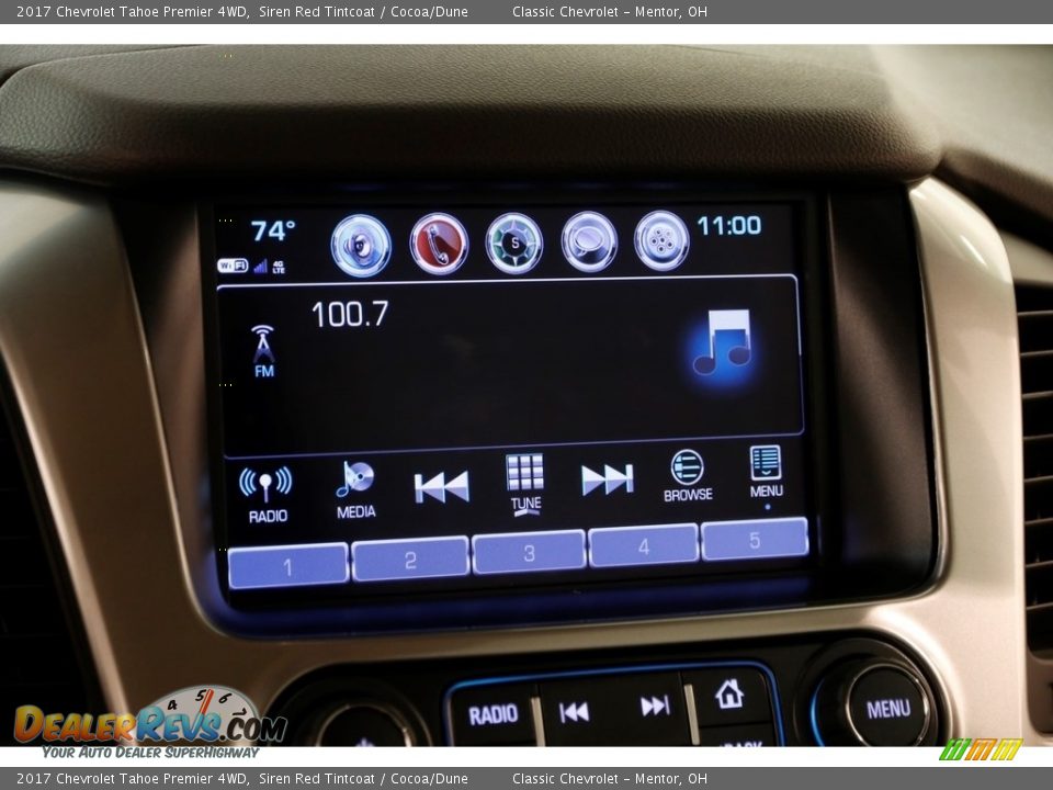 2017 Chevrolet Tahoe Premier 4WD Siren Red Tintcoat / Cocoa/Dune Photo #22