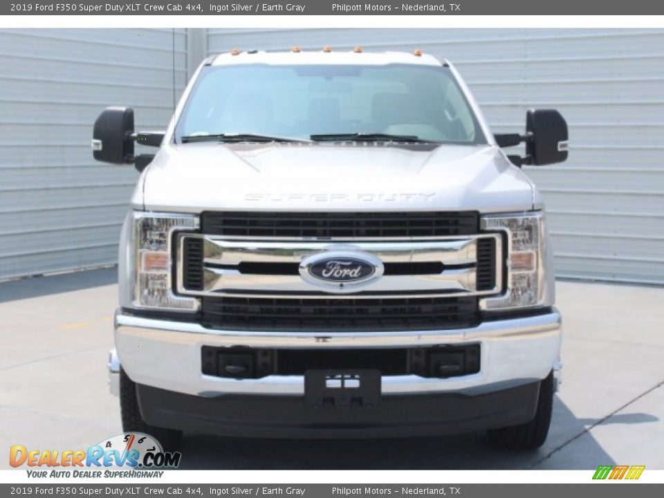 2019 Ford F350 Super Duty XLT Crew Cab 4x4 Ingot Silver / Earth Gray Photo #2