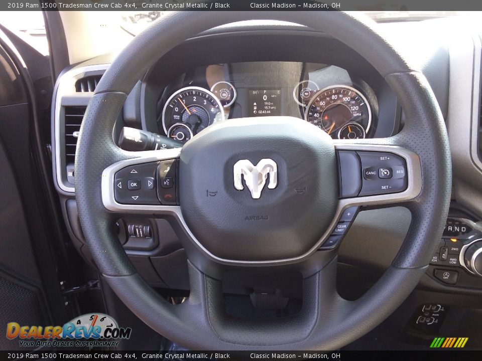 2019 Ram 1500 Tradesman Crew Cab 4x4 Granite Crystal Metallic / Black Photo #12