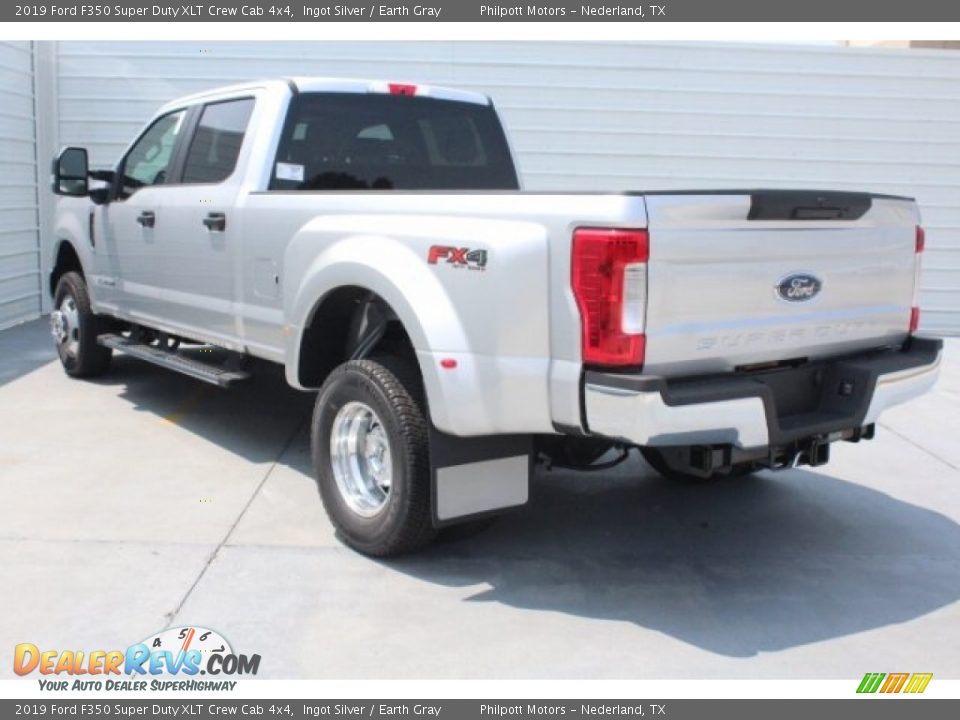 2019 Ford F350 Super Duty XLT Crew Cab 4x4 Ingot Silver / Earth Gray Photo #7