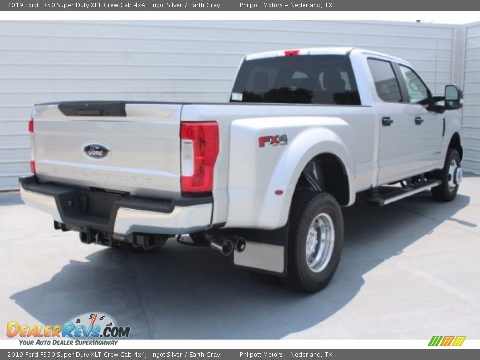 2019 Ford F350 Super Duty XLT Crew Cab 4x4 Ingot Silver / Earth Gray Photo #9
