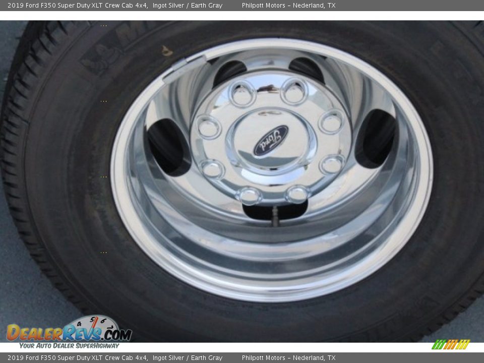 2019 Ford F350 Super Duty XLT Crew Cab 4x4 Ingot Silver / Earth Gray Photo #10