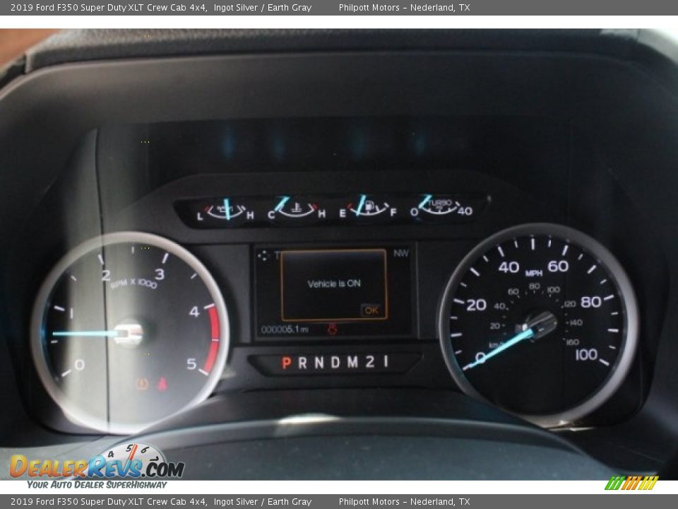 2019 Ford F350 Super Duty XLT Crew Cab 4x4 Ingot Silver / Earth Gray Photo #19