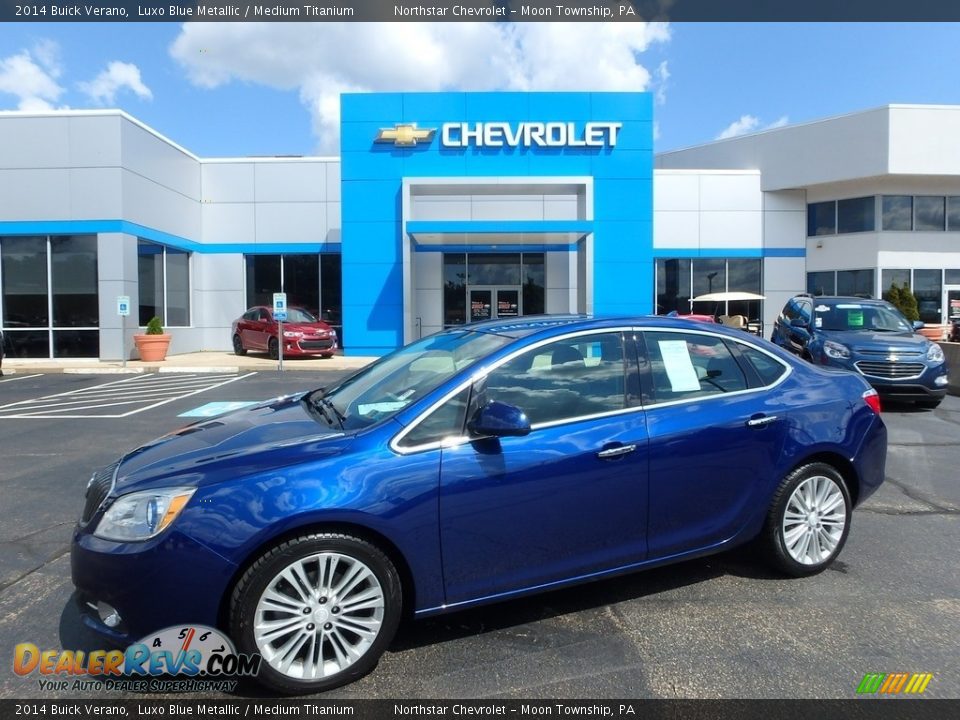 2014 Buick Verano Luxo Blue Metallic / Medium Titanium Photo #1