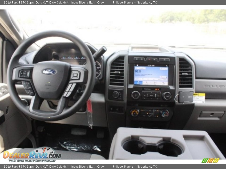 2019 Ford F350 Super Duty XLT Crew Cab 4x4 Ingot Silver / Earth Gray Photo #23