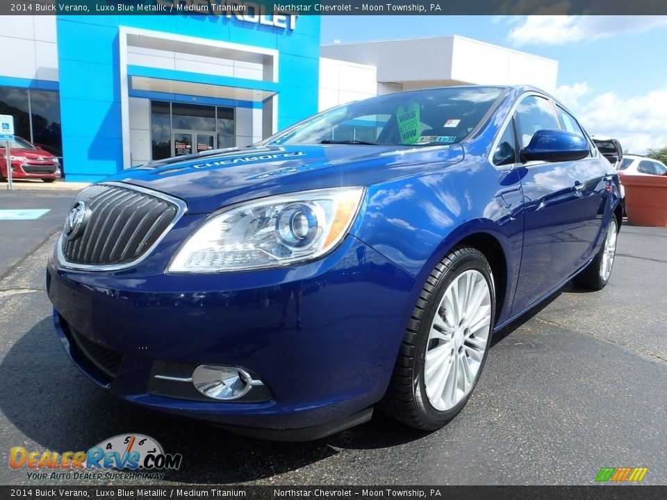 2014 Buick Verano Luxo Blue Metallic / Medium Titanium Photo #2