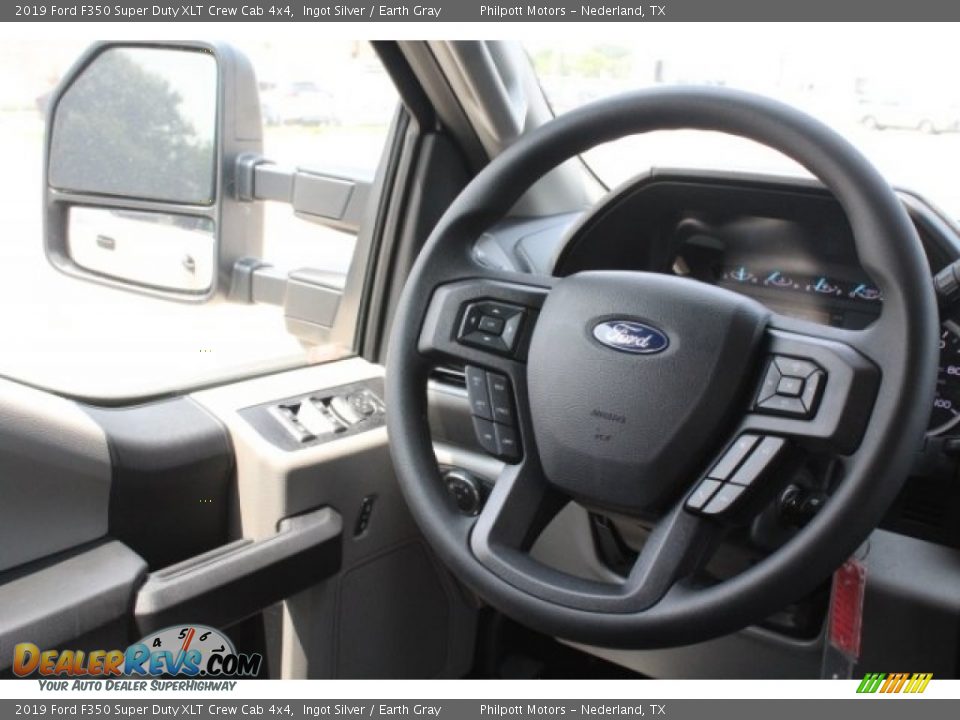 2019 Ford F350 Super Duty XLT Crew Cab 4x4 Ingot Silver / Earth Gray Photo #24