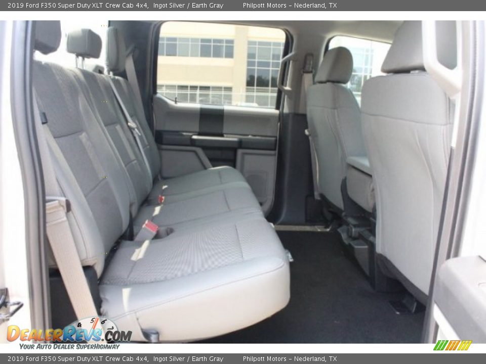 2019 Ford F350 Super Duty XLT Crew Cab 4x4 Ingot Silver / Earth Gray Photo #27