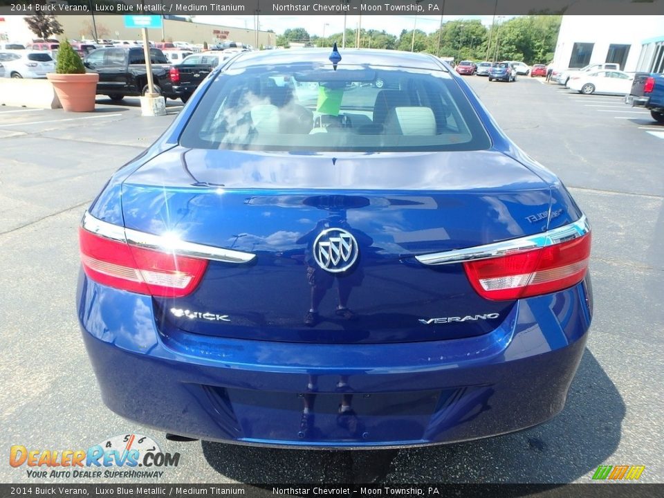 2014 Buick Verano Luxo Blue Metallic / Medium Titanium Photo #6