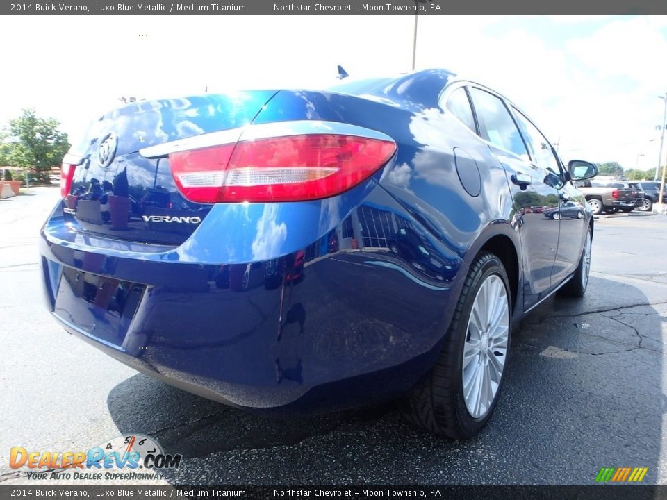 2014 Buick Verano Luxo Blue Metallic / Medium Titanium Photo #7