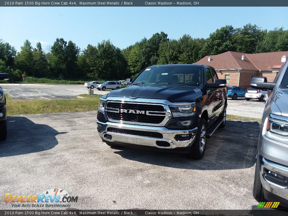 2019 Ram 1500 Big Horn Crew Cab 4x4 Maximum Steel Metallic / Black Photo #1