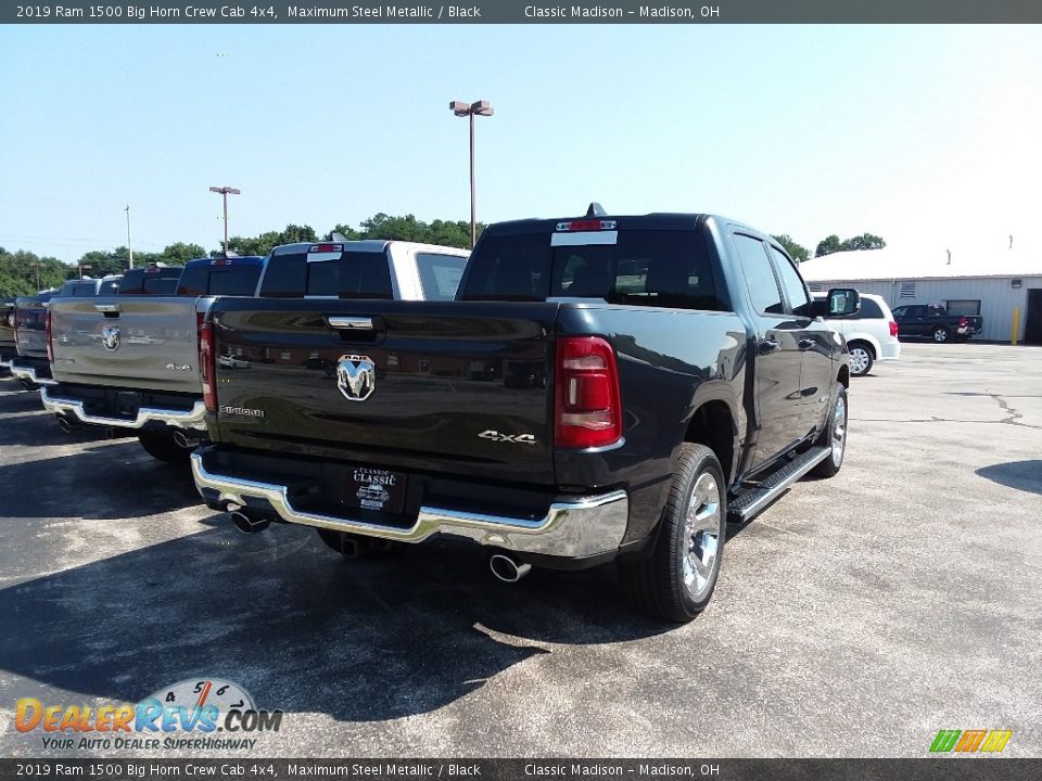 2019 Ram 1500 Big Horn Crew Cab 4x4 Maximum Steel Metallic / Black Photo #3
