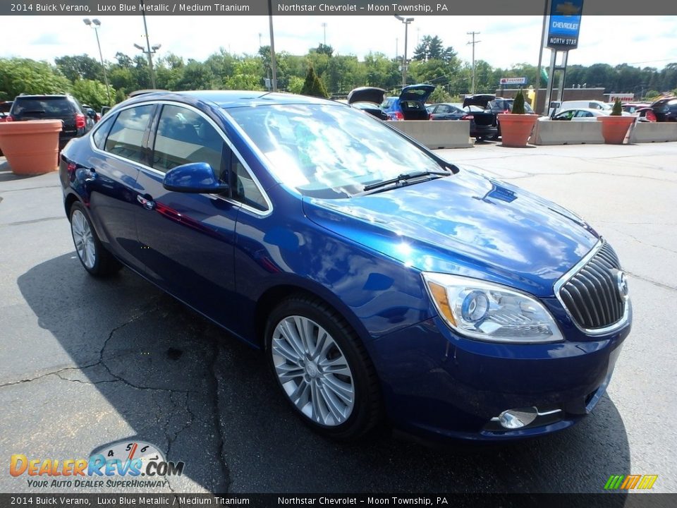 2014 Buick Verano Luxo Blue Metallic / Medium Titanium Photo #10