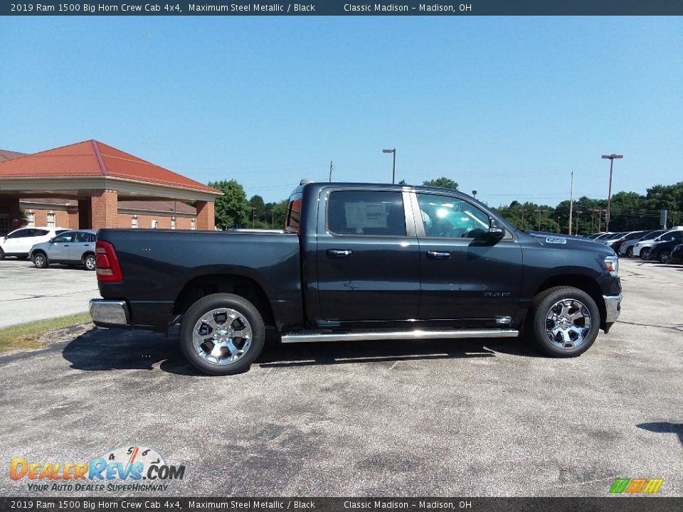 2019 Ram 1500 Big Horn Crew Cab 4x4 Maximum Steel Metallic / Black Photo #4