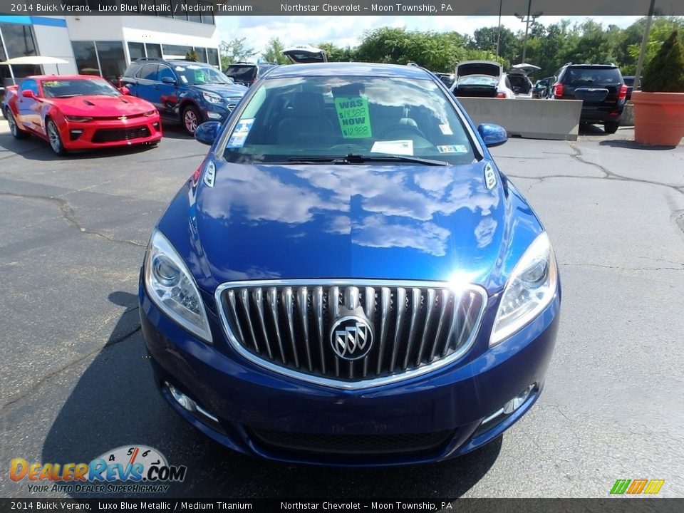 2014 Buick Verano Luxo Blue Metallic / Medium Titanium Photo #12