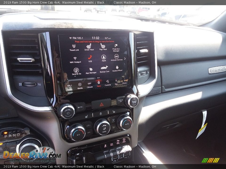 2019 Ram 1500 Big Horn Crew Cab 4x4 Maximum Steel Metallic / Black Photo #9
