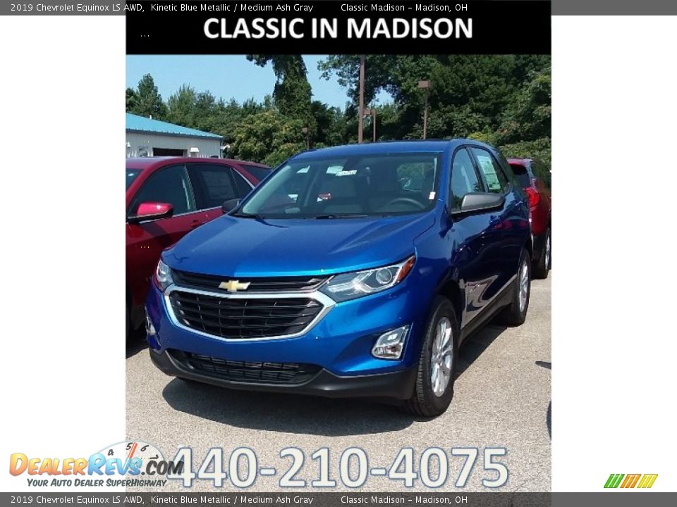 2019 Chevrolet Equinox LS AWD Kinetic Blue Metallic / Medium Ash Gray Photo #1