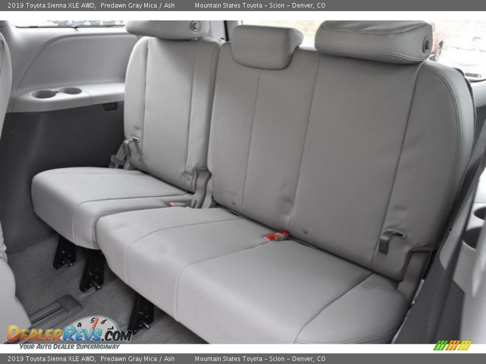 Rear Seat of 2019 Toyota Sienna XLE AWD Photo #17
