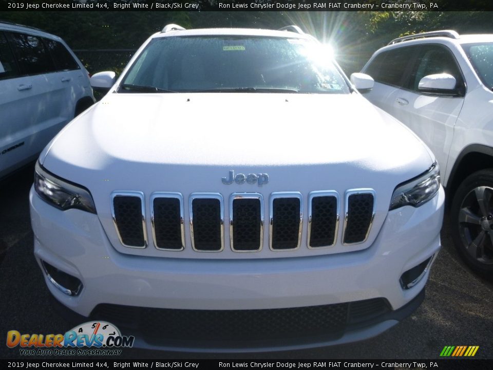 2019 Jeep Cherokee Limited 4x4 Bright White / Black/Ski Grey Photo #2