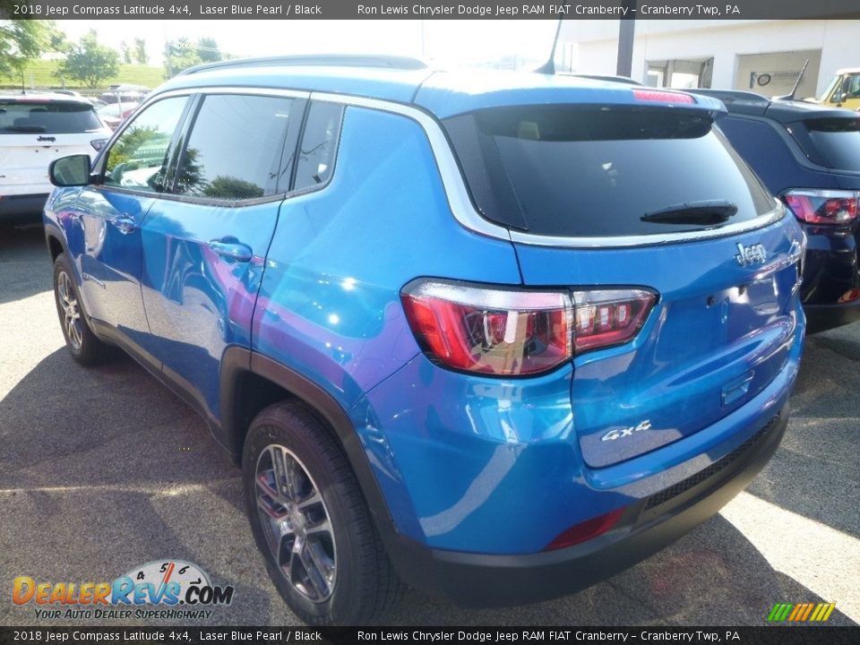 2018 Jeep Compass Latitude 4x4 Laser Blue Pearl / Black Photo #3