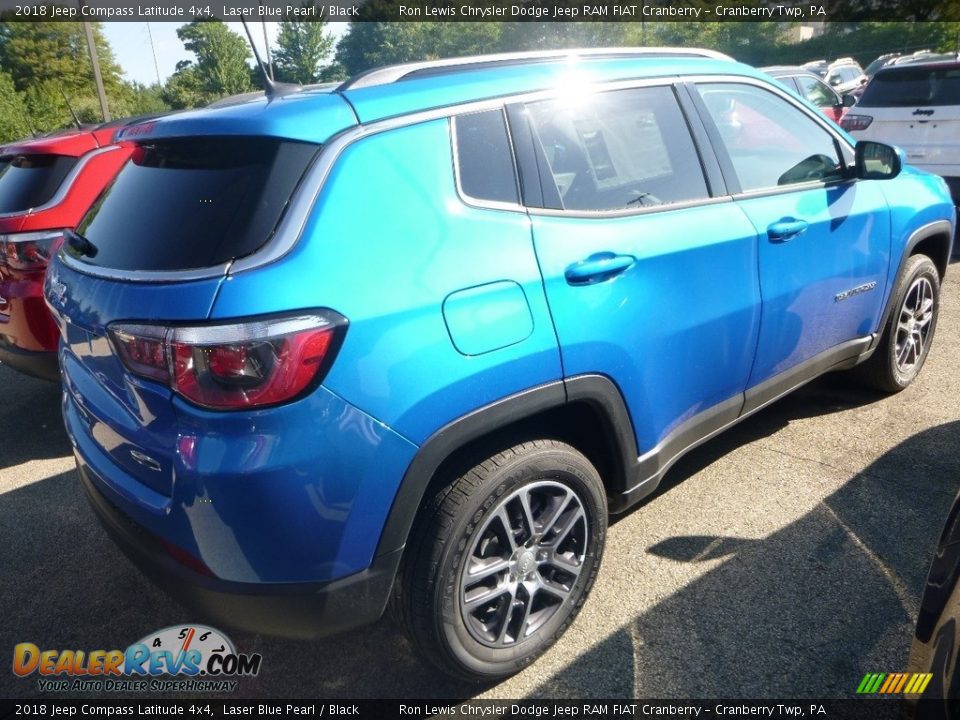 2018 Jeep Compass Latitude 4x4 Laser Blue Pearl / Black Photo #4