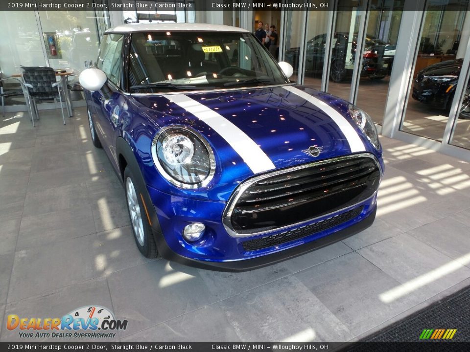 2019 Mini Hardtop Cooper 2 Door Starlight Blue / Carbon Black Photo #1