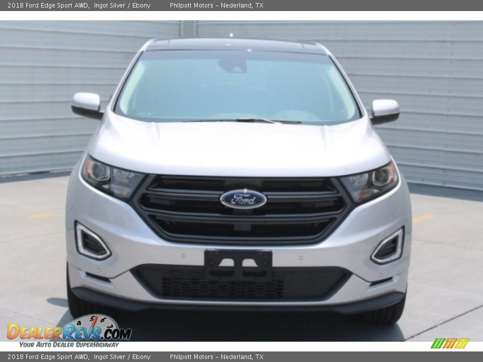 2018 Ford Edge Sport AWD Ingot Silver / Ebony Photo #2
