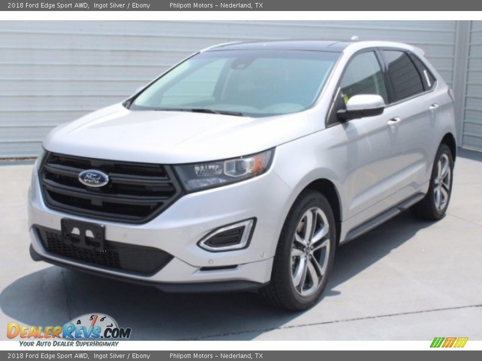 2018 Ford Edge Sport AWD Ingot Silver / Ebony Photo #3