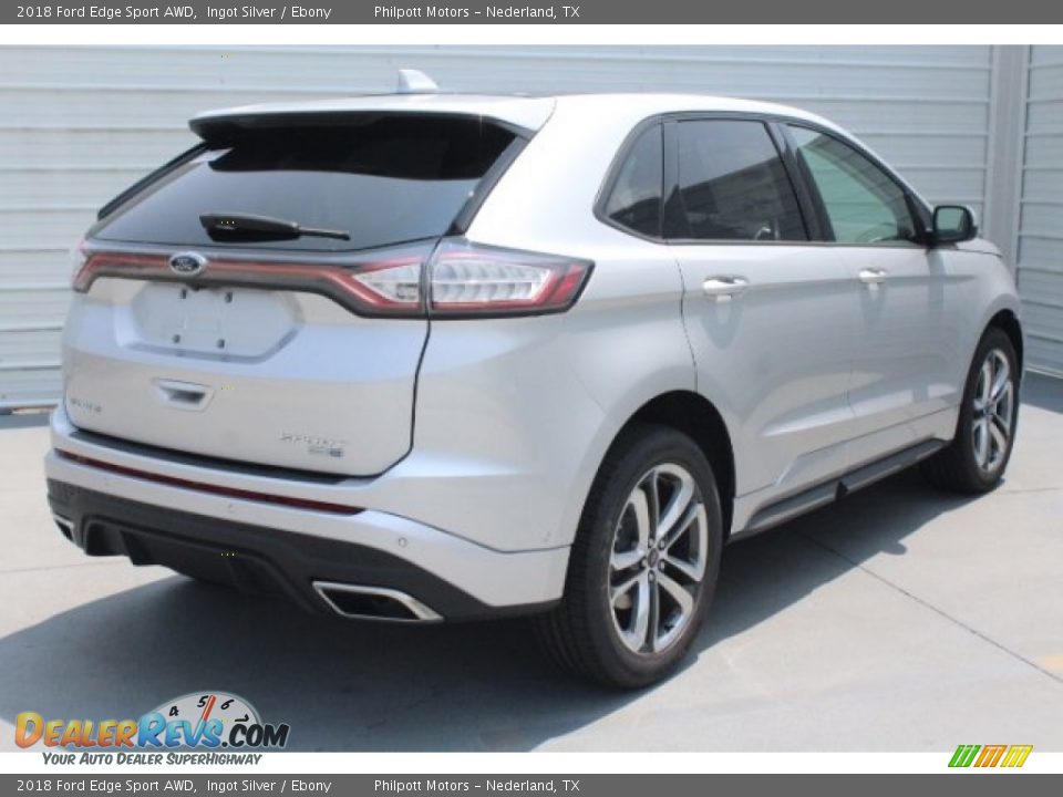 2018 Ford Edge Sport AWD Ingot Silver / Ebony Photo #9